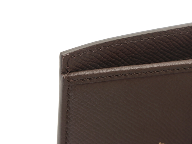 Salvatore Ferragamo サルヴァトーレ・フェラガモ ヴァラリボン 二つ折り財布 ココア カーフ【473】