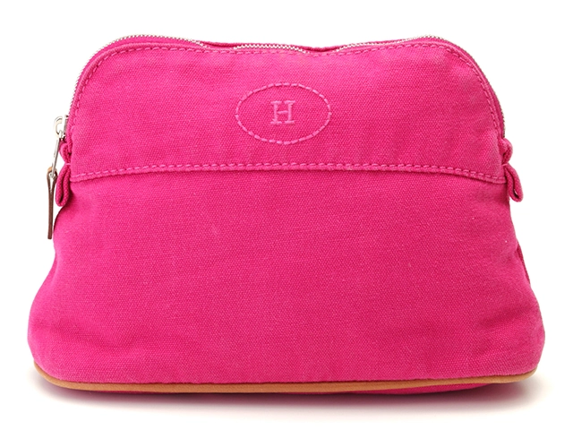 HERMES ボリードポーチミニミニ　ピンク HERMES エルメス ボリードポーチミニ ピンク／SV【472】HG の