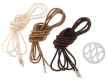 HERMES エルメス ベルト キス コートベルト アイボリー/ブラウン/ダークブラウン/シルバー金具 コットン【472】YY