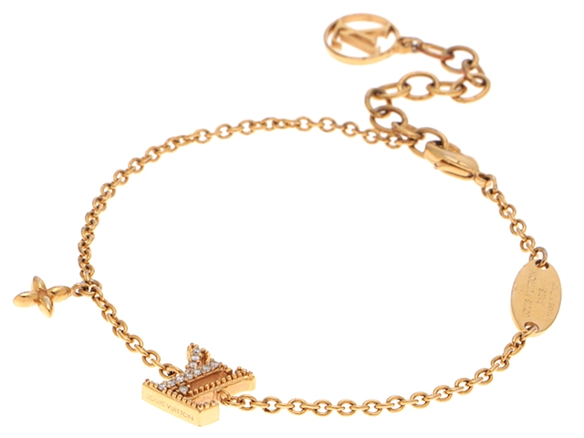 Louis Vuitton ゴールドブレスレット TK LOUIS VUITTON ルイ・ヴィトン ブレスレット・LVアイコニック GP