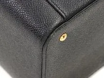 CHANEL シャネル ココマーク2wayバニティ ブラック/ゴールド金具 キャビア 【472】YY