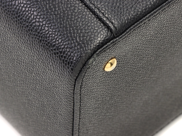 CHANEL シャネル ココマーク2wayバニティ ブラック/ゴールド金具 キャビア 【472】YY