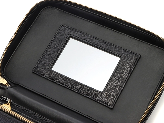 CHANEL シャネル ココマーク2wayバニティ ブラック/ゴールド金具 キャビア 【472】YY