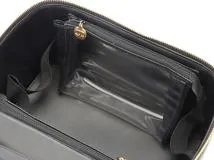 CHANEL シャネル ココマーク2wayバニティ ブラック/ゴールド金具 キャビア 【472】YY