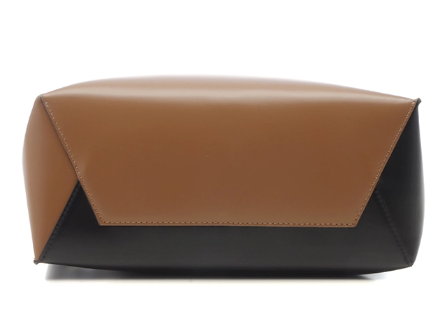 MARNI マルニ ミュゼオ スモールバッグ カーフレザー ブラウン/ブラック SHMPV01TY0LV639Z2P69 トートバッグ 2143100531307【207】