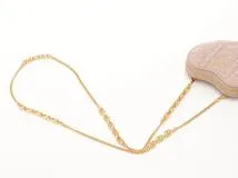 Dior　ディオール　Caroハートカナージュ　チェーンポーチ　ピンクベージュ／GP　カーフ　434