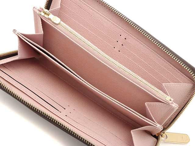 LOUIS VUITTON　ルイ・ヴィトン　ジッピー・ウォレット ダミエ ローズバレリーヌ　N60046　2143100533783　【437】