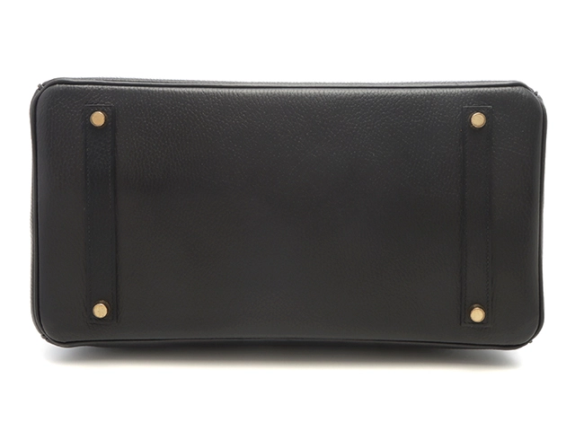 HERMES エルメス ハンドバッグ バーキン35 ブラック アルデンヌ ゴールド金具 □C刻印 2143100534407【430】
