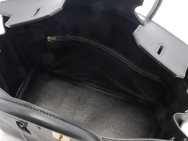 HERMES エルメス ハンドバッグ バーキン35 ブラック アルデンヌ ゴールド金具 □C刻印 2143100534407【430】