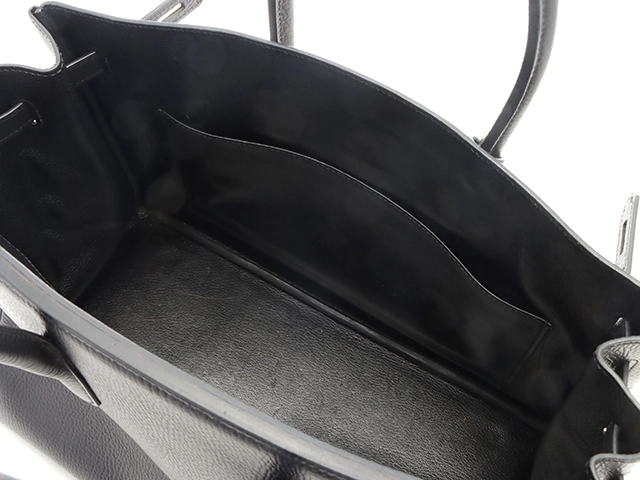 HERMES エルメス ハンドバッグ バーキン35 ブラック アルデンヌ ゴールド金具 □C刻印 2143100534407【430】