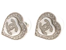 CHANEL　シャネル　ココマークハートモチーフピアス　メタル　クリスタル　ABB632【431】2143100535985