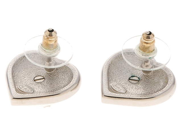 CHANEL　シャネル　ココマークハートモチーフピアス　メタル　クリスタル　ABB632【431】2143100535985