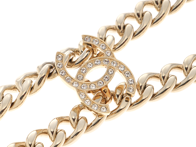 CHANEL シャネル ココマーク＆リップ＆ボトルネックレス メタル（GP