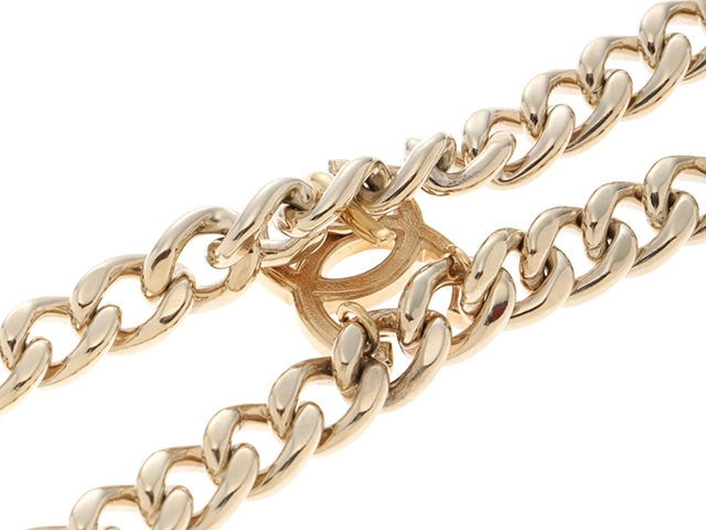 CHANEL　シャネル　ココマーク＆リップ＆ボトルネックレス メタル（GP）/クリスタル　【472】KS