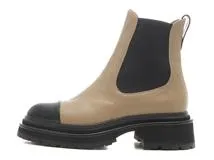 CHANEL シャネル サイドゴアブーツ レディース37 ベージュ レザー