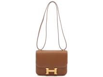 HERMES 　エルメス　コンスタンス３・ミニ　ゴールド　ヴォーエプソン　ゴールド金具　Z刻印（2022年頃製造）　2143100536920【432】