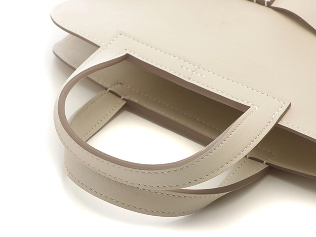 HERMES エルメス ショルダーバッグ アルザン・ミニ スイフト クレ/シルバー金具 W刻印【472】AH