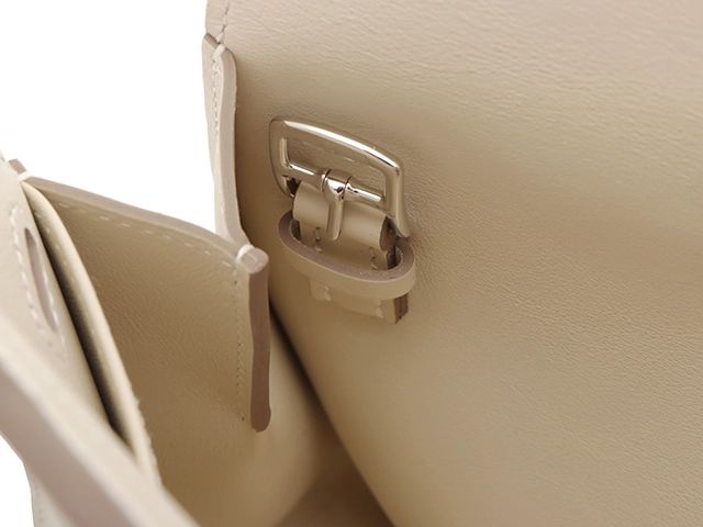 HERMES エルメス ショルダーバッグ アルザン・ミニ スイフト クレ/シルバー金具 W刻印【472】AH