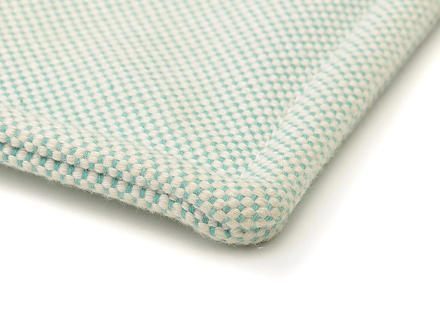 HERMES　エルメス　フラットポーチGM　Hティサージュ　ブルー　トワルアッシュ　デコラシオ【472】YI