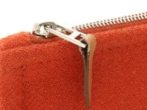 HERMES　エルメス　フラットポーチ　PM　Ｈナッテ　トメット　ウールツイル【472】YI