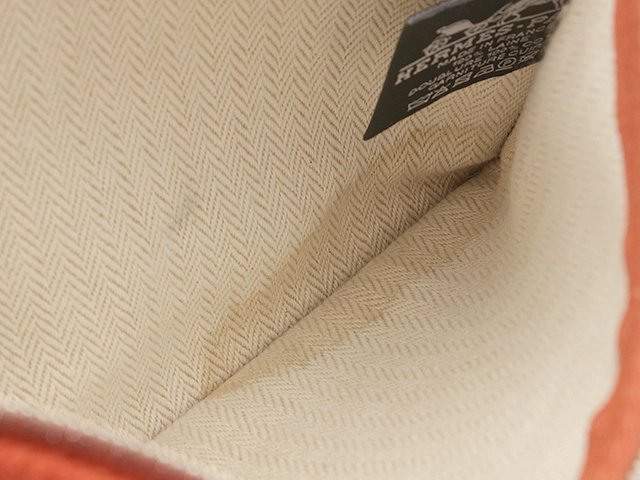 HERMES　エルメス　フラットポーチ　PM　Ｈナッテ　トメット　ウールツイル【472】YI