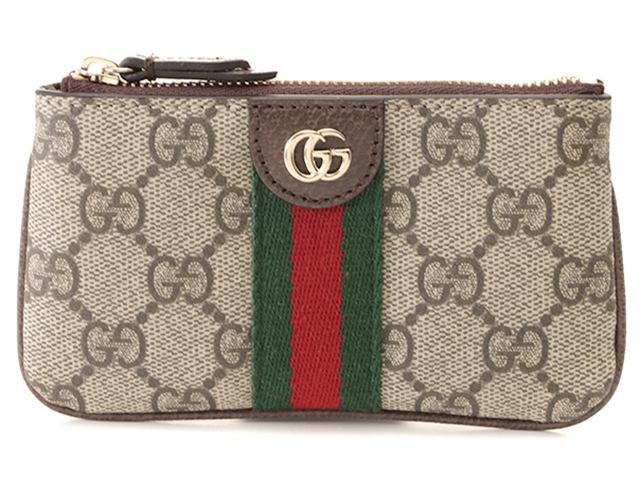 GUCCI グッチ オフィディア ジップキーポーチ ベージュ／ダーク