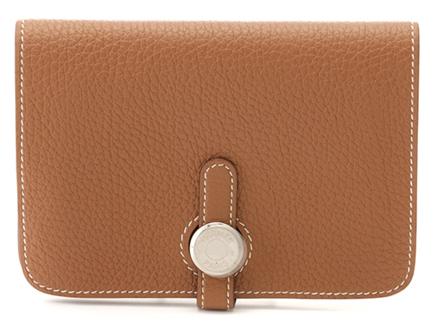 HERMES エルメス 財布 ドゴンコンパクト ゴールド トリヨンクレマンス