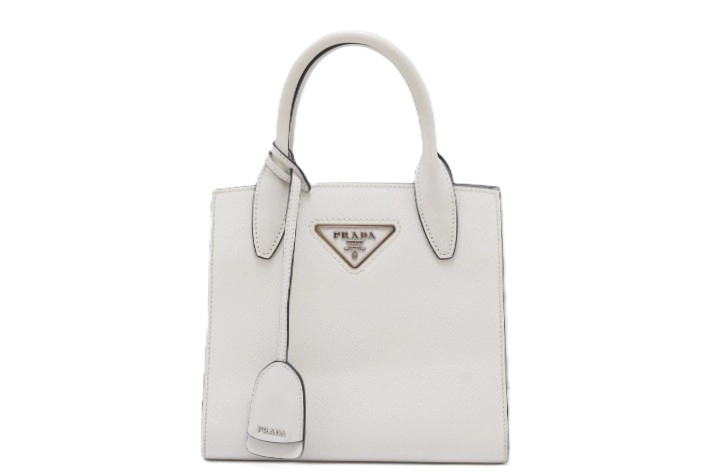 PRADA プラダ　2wayショルダーバッグ　ホワイト PRADA プラダ 2wayバッグ ホワイト サフィアーノ 【460】2143100544673