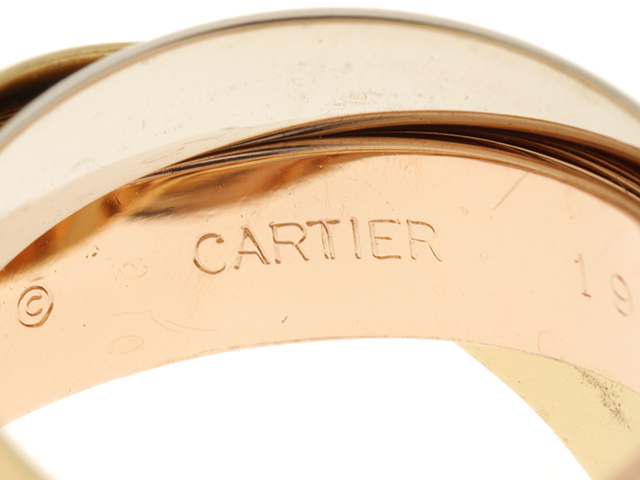 CARTIER カルティエ トリニティ リング 指輪 ホワイトゴールド ピンクゴールド イエローゴールド 750 18金 K18 3カラ― 52号  【472】 の購入なら「質」の大黒屋（公式）