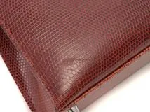 Hermès　エルメス　ケリー25　リザード素材　ブラウン　シルバー金具　□K刻印　2007年頃製造　【472】HA