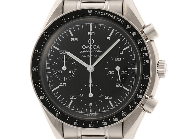 OMEG オメガ オートマチック 腕時計 メンズ 黒稼働商品 - 腕時計(アナログ)