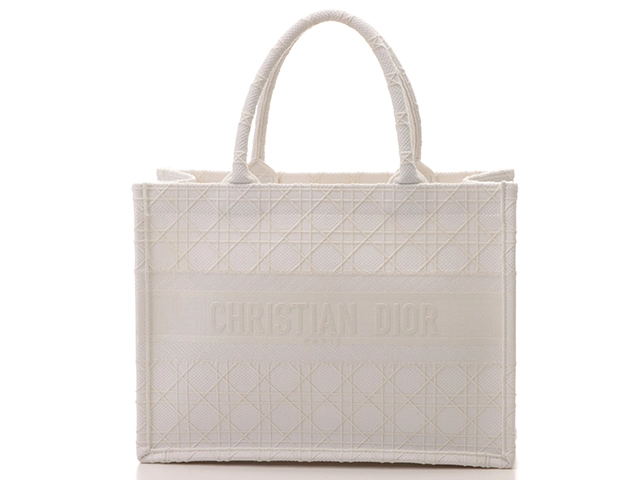 クリスチャンディオール Christian Dior ブックトートスモール M1296ZTQT_M911 トートバッグ キャンバス ブラック  ホワイト / 350279
