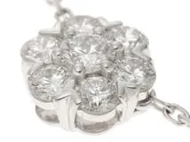 Van Cleef & Arpels　	 ヴァンクリーフ＆アーペル　フルーレット　ネックレス 5フラワー スモールモデル　WG　ダイヤモンド　重さ6.4g　【431】