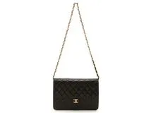 CHANEL シャネル プッシュロック マトラッセ チェーンショルダーバッグ