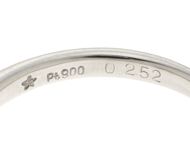 リング・指輪 12.5号 Pt900 プラチナ ダイヤモンド 0.35ct ダイヤモンド 0.17ct