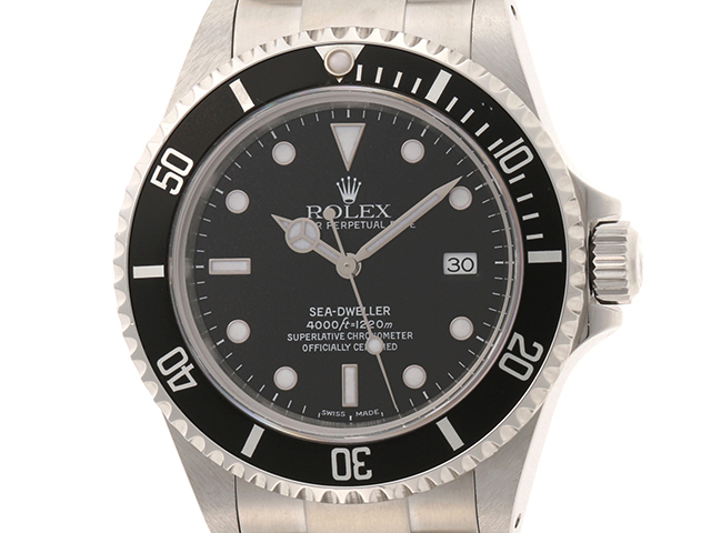 ロレックス ROLEX シードゥエラー 16600 V番 最終品番 メンズ 腕時計 デイト ブラック 文字盤 オートマ ウォッチ Sea-Dweller VLP 90185481