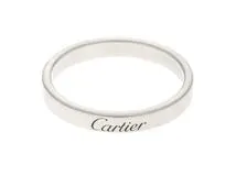Cartier カルティエ エングレーブド リング 指輪 PT950 プラチナ 59号 【460】