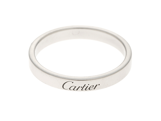 Cartier カルティエ エングレーブド リング 指輪 PT950 プラチナ