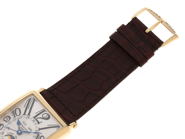 FRANCK MULLER フランクミュラー 時計 ロングアイランド マスターカレンダー ムーンフェイズ 1200MCL 日常防水【430】 image number 4