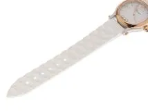 Chopard　ショパール　ハッピースポーツ　ホワイト文字盤　クォーツ　SS/GP/革　278590-6001【471】N