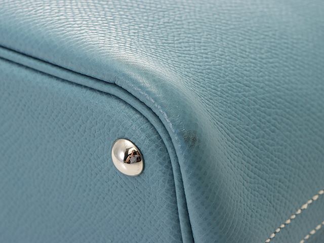 HERMES エルメス ボリード27 2wayバッグ ヴォー・エプソン ブルー 