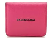 BALENCIAGA バレンシアガ 594216 コンパクトウォレット ピンク レザー