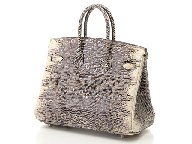 HERMES エルメス バッグ バーキン25 オンブレ リザード シルバー金具 Y