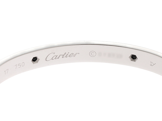 Cartier カルティエ ブレスレット ラブブレスハーフ 旧型 K18ホワイト