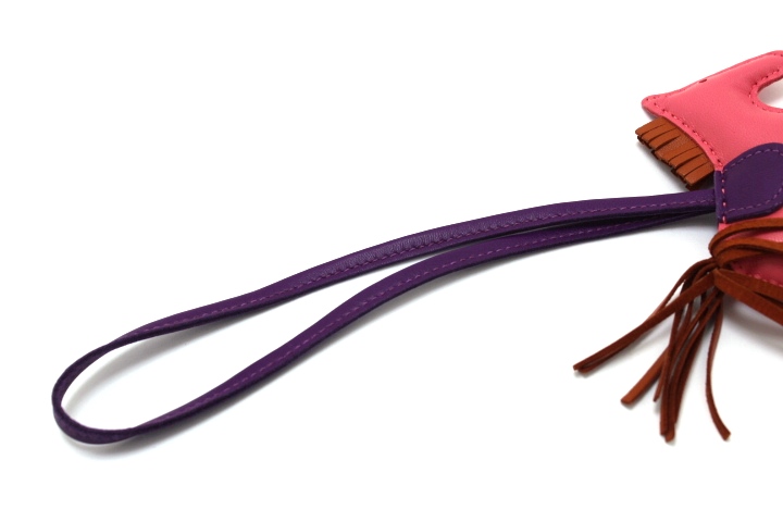 HERMES エルメス ロデオチャームPM ローズ アザレ/ヴァイオレット  