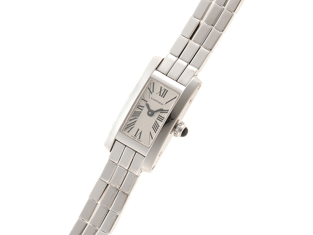 CARTIER カルティエ レディース腕時計 ミニタンクアロンジェ WB300531 アイボリー文字盤 クォーツ 750YG【】