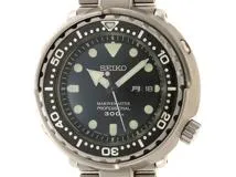 SEIKO セイコー プロスペックス マリーンマスター ブラック SS SBBN031 メンズ クォーツ2143200440226【432】  の購入なら「質」の大黒屋（公式）