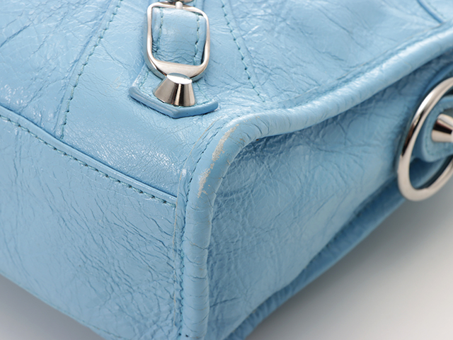 BALENCIAGA バレンシアガ バッグ クラシックミニシティ ライトブルー