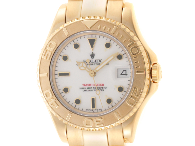 T番 ROLEX ロレックス ヨットマスター 68628 K18イエローゴールド ユニ