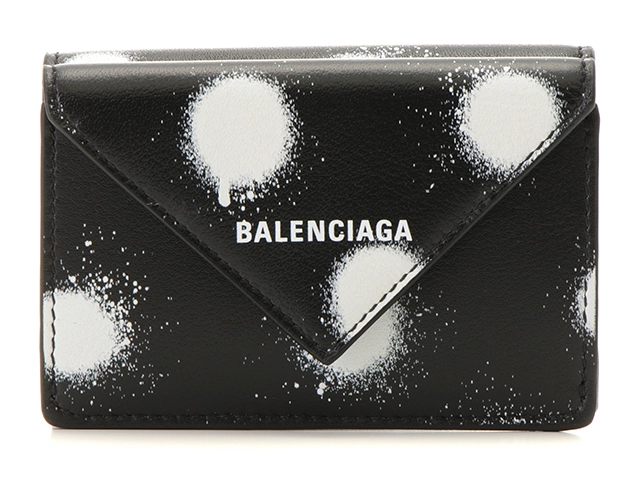 BALENCIAGA バレンシアガ 三つ折り財布 ペーパーミニウォレット カーフ